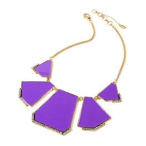 Amrita Singh Purple Kimmy Enamel Necklace